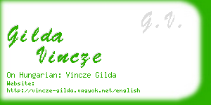 gilda vincze business card
